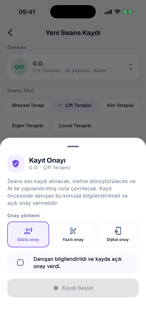 Kayıt onayı